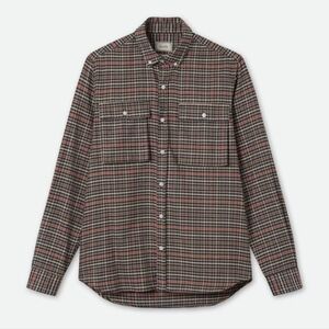 Huckberry Foret Moon Shirt Button Down Mens Medium Long Sleeve Pockets NWT.